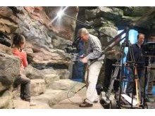 Commercial shoot for Fernbank Museum with camera, dolly and jib.