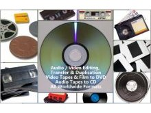 Audio / Video Editing, Transfer & Duplication Services - Video Tapes & Film to DVD
